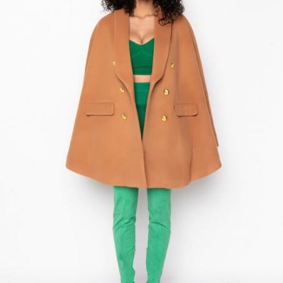 THE CRAVE YOU WOOL LIKE TRENCH PONCHO ( BRAND NEW !!!!!!!! ) - Picture 2 of 10